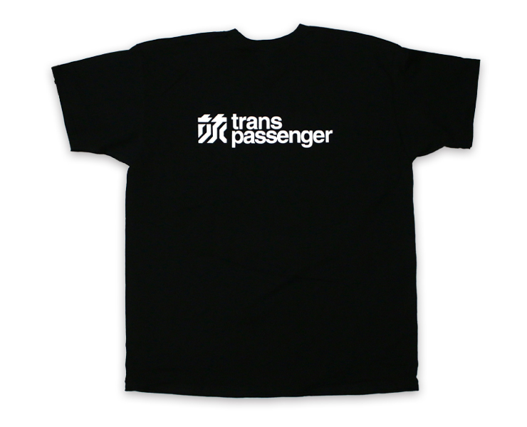 trans passenger Tシャツ(BK)